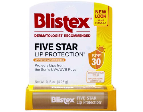 Blistex Five Star Lip Protection SPF 30 Lip Protectant, 0.15 OZ (Pack of 12)