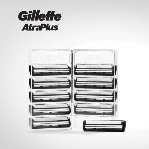 Gillette AltraPlus Mens Razor Blade Refills, 10 Count, Lubra-Soft Strip for Smoothness and Comfort