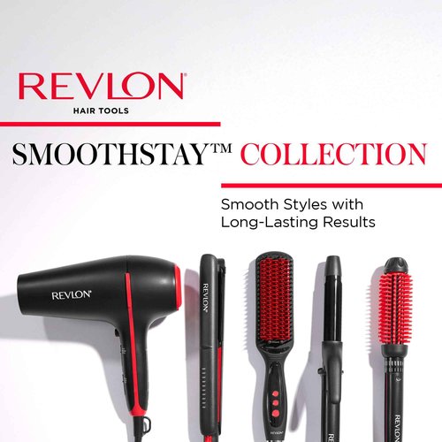 REVLON SmoothStay Coconut Oil Infused Hair Dryer with Diffuser & Concentrator - Ionic Ceramic Blow Dryer for Frizz Control, Shine, Smoothness & Volume, 1875W Lightweight Salon-Quality