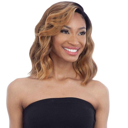 Freetress Equal Synthetic 5 Inch Lace Part Wig - VAL (1B Off Black)