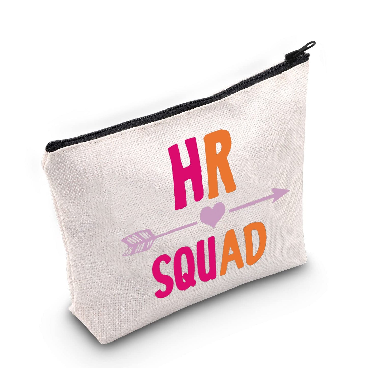 WZMPA Human Resources Cosmetic Makeup Bag HR Director Gift HR Squad Makeup Zipper Pouch Bag Human Department Merchandise (HR Squad)