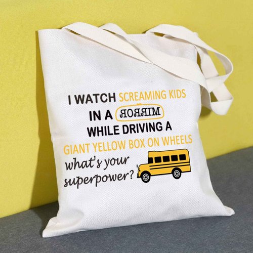 MNIGIU Bus Driver Cosmetic Bag - Travel Cosmetic Case - Bus Driver Theme - Yellow - Unisex - Water Resistant - Polyester - 33cm x 22cm - 1 Count