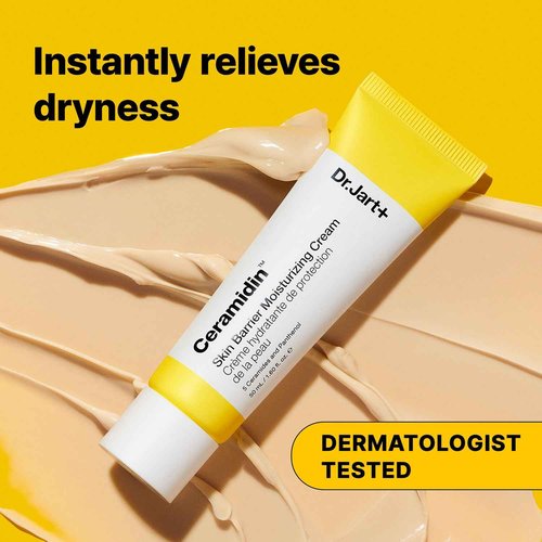 Dr. Jart+ Ceramidin Moisture Treats Korean Skin Care Ornament Gift Set, Travel Size Ceramide Face Moisturizer and Full Size Lip Balm for Hydration and Skin Barrier Repair, Limited Edition Holiday Set