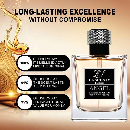 LaScenty ANGEL | Inspired by K|.LIAN Angel's Share for Men & Women (1.7oz / 50ml) | Extrait de Parfum | Long-Lasting Boozy Amber Gourmand Scent | Unisex Luxury Signature Fragrance