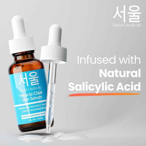 Zombie Acne Kit - Korean Skin Care Treatment for Acne Prone Skin - Rapid Action Salicylic Acid, Tea Tree & Clove For Even Skin Tone
