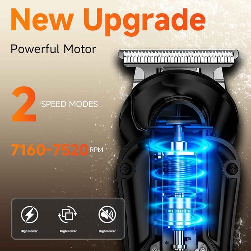 KOMINGDON 20 Piece Hair Clipper Beard Trimmer for Men, All-in-One Men's Grooming Kit for Nose,Ear,Body,Mustache, Cordless Electric Shaver Razor with IPX7 Waterproof,120-Min Runtime,LED Display