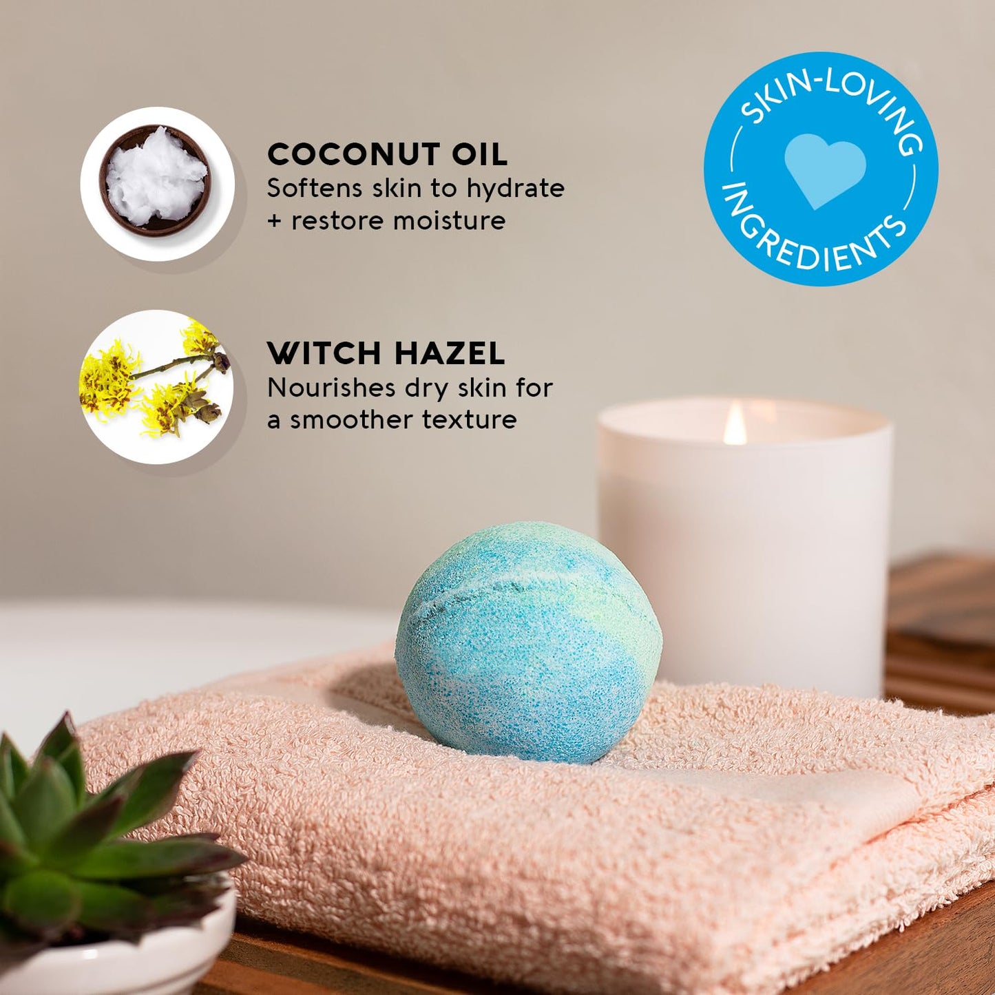 Nature's Beauty Mermaid Song, Seaberry & Jasmine Scent Bath Bomb for Kids Multi-Pack - Natural Hand Crafted, Non-Staining, Fun Bubbly Fizzy Spa Bomb, Made w/Coconut Oil + Witch Hazel, 5.5oz (4 Pack)