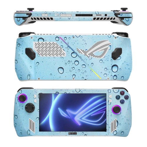 MightySkins Glossy Glitter Skin Compatible with Asus ROG Ally - Rainy Day | Protective, Durable High-Gloss Glitter Finish | Easy to Apply, Remove, and Change Styles