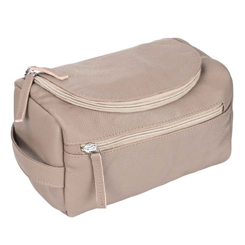 ELIZO Premium REAL Leather Toiletry Bag for Men Dopp Kitt Hanging Mens Toiletry Large TSA Toiletries Bag Shaving Grooming Bag Organizer Cream