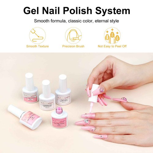Saviland Acrylic Nail Kit with Everything for Beginners - Acrylic Powder & Liquid Set Nails Tips Glue Gel Kit Gel Nail Polish U V Light for Nail Art Professional Acrylic Nail Kit for Home DIY