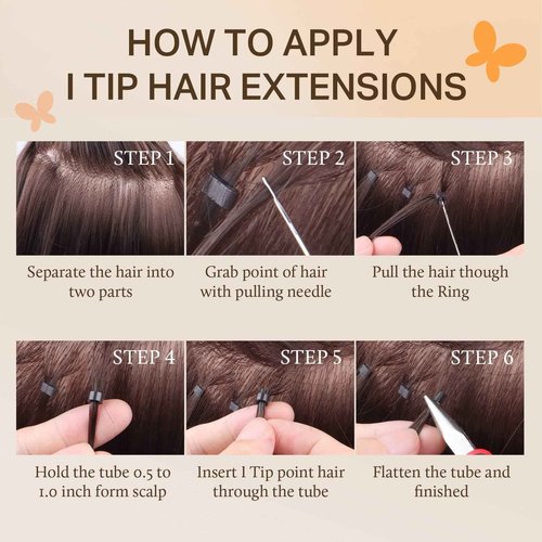 Doores I Tip Extensions, Blue 20 Inch 25g/25s, Human Hair Extensions, Straight Long Hair Extensions