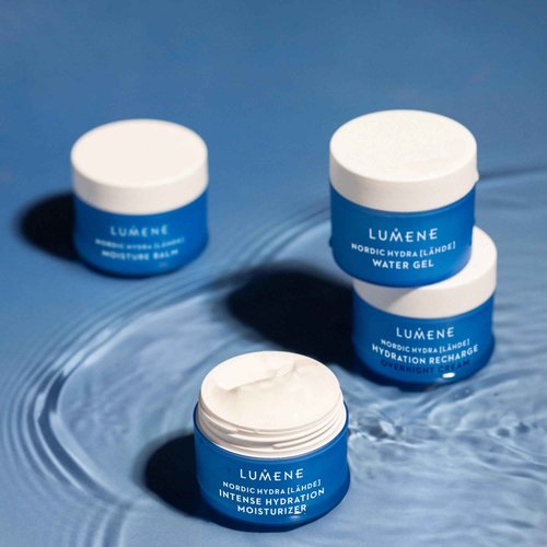 Lumene Nordic Hydra [Lahde] Intense Hydration Moisturizer - Lightweight Plumping Face Cream for Dry Skin - Enriched with Arctic Spring Water + Hyaluronic Acid for Instant Moisture (1.7 oz)