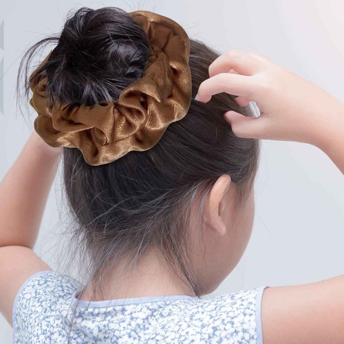 96 Pieces Satin Scrunchies Hair Tie Bulk Silk Elastic Ponytail Holders Ropes Comfortable Hair Bands Accessories for Girls Women Teens Birthday Gift(Colorful) (Pack of 2)