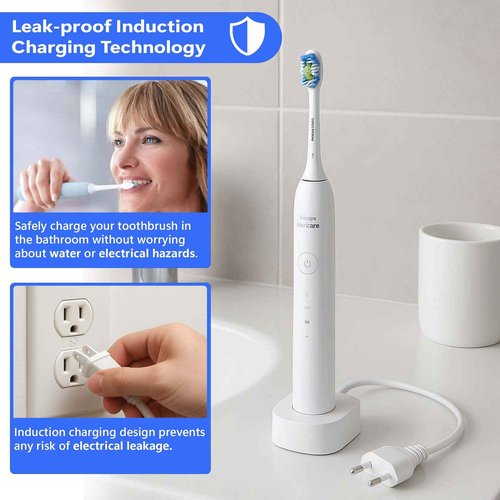 HUSHVIEUS Replacement Charger Base for Philips Sonicare Electric Toothbrush HX6100 Compatible with 4100 5100 5300 6100 6500 9000 Series, Waterproof for Philips Sonicare Charger for Kids & Travel Cord