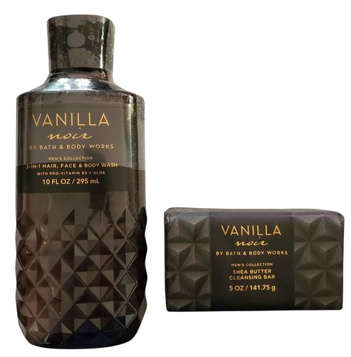 Bath & Body Works Vanilla Noir 3-in-1 Hair, Face & Body Wash and Bar Soap