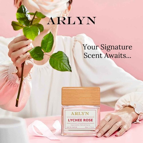 ARLYN Lychee Rose Eau De Parfum Inspired by Perfums De .Marly Del.ina, Long-Lasting Perfume For Women, Vegan, Cruelty free, Made in USA- 50 ml | 1.7 oz
