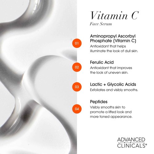 Advanced Clinicals 3 Pack Face Serum Essentials Set | Brightening Vitamin C, Firming Retinol, & Hydrating Hyaluronic Acid Serum Gift Box | Travel Size Gift For Women | Anti Aging Skin Care Products