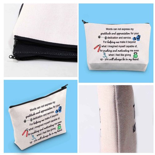 GJTIM Fitness Instructor Appreciation Gift Gym Gift Personal Trainer Thank You Zipper Pouch Accessories (motivating me bag)