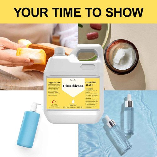Hznxolrc 36 FL Oz（38.4 oz） Dimethicone 100% Pure, Cosmetic Grade, Suitable for Hair, Body, Skin Conditioning Products and More