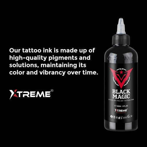 Xtreme Tattoo Ink, Versatile Medium Viscosity for Precision Tattooing, Rich Hue, Quick Healing, Acrylic-Free, Water Based, Highest Safety Standards - Ready-to-Use Tattoo Ink (Grape Juice, 1 oz)