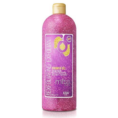 FAIR & WHITE Miss White Exfoliating Shower Gel 940ml/31.8 Fl Oz - Formulated to Exfoliate Skin, with Pomegranate and Glycerin