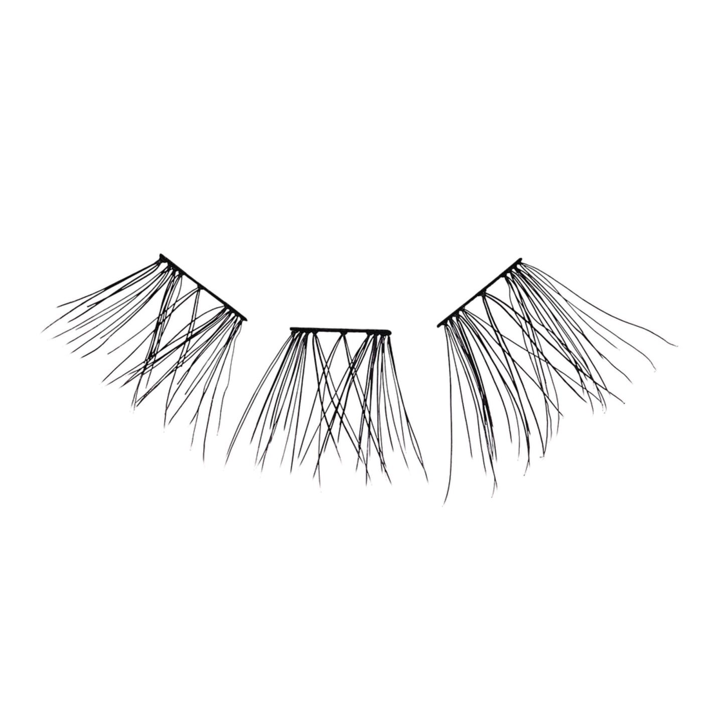 KISS Falscara Multipack False Eyelashes, Lash Clusters, Natural Wispy Wisps', 10mm-12mm-14mm, Includes 24 Assorted Lengths Wisps, Contact Lens Friendly, Easy to Apply, Reusable Strip Lashes