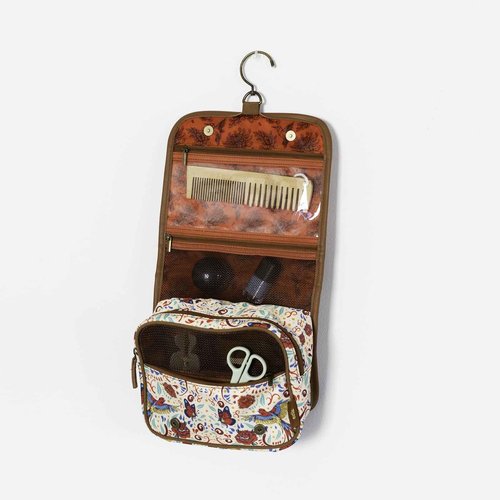 Grupo Erik Frida Kahlo Travel Toiletry Bag | Flower Hanging Toiletry Bag with Swivel Hook, 100% Waterproof | Cosmetic Pouch