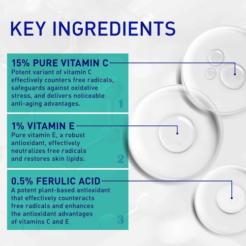 Vitamin C Face Serum for Anti Aging: Enaskin Naturals Super C Serum with Ferulic Acid for Women Mature Skin, Premium Formula Vit C Facial Serum for Brightening Dark Spots and Glowing up Skin - 1.7 Oz