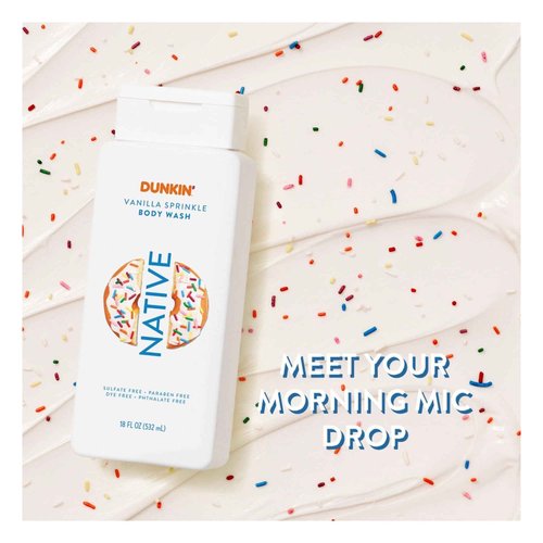 Native Body Wash Limited Edition Scents | Vanilla Sprinkle 18 oz Body Wash & Strawberry Frosted 18 oz Body Wash (Vanilla Sprinkle & Strawberry Frosted)