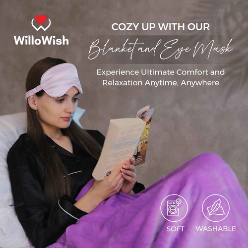WilloWish Purple Care Package For Women - 15 PCs Get Well Gifts For Women After Surgery - Thinking of You Gifts - Get Well Soon Gift Baskets - Spa Self Care Gift