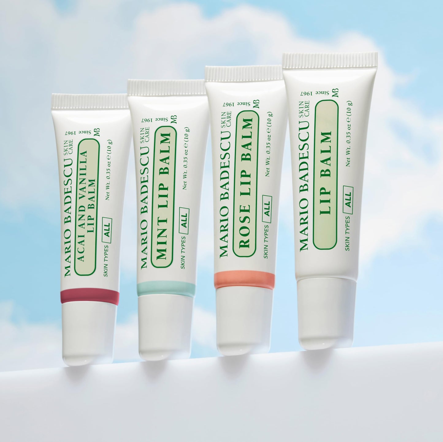 Mario Badescu Moisturizing Acai and Vanilla Lip Balm for Dry Cracked Lips, Infused with Coconut Oil and Shea Butter, Ultra-Nourishing Lip Care Moisturizer for Soft, Smooth and Supple Lips, 0.35 Oz