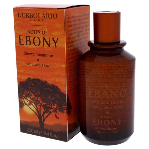L'Erbolario Shower Shampoo - Moisturizing Body Wash and Clarifying Shampoo – Hair and Body Soap with Citrus and Woody Scent - Notes of Ebony - 8.4 oz