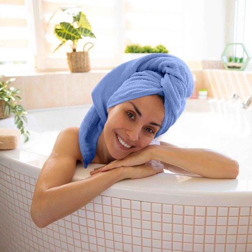 QUBA LINEN 100% Cotton Bath Towel Set – Soft, Absorbent Towels for Bathroom, Spa & Gym Use – Durable, Reusable & Machine Washable Bath Towels - Multi-Color, 27 x 54 Inches, Pack of 6