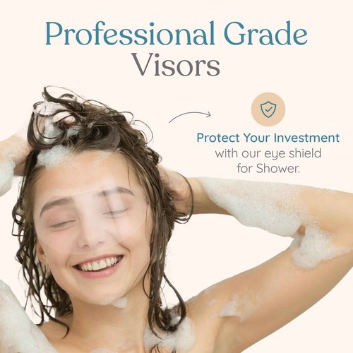 Eyelash Shield Shower Visor For Adults - 200 Eye Shields for After Surgery Shampoo, Microblading Supplies Permanent Makeup Supplies - Lash Guard - Eyelash Protector - Eye Shield After Cataract Surgery