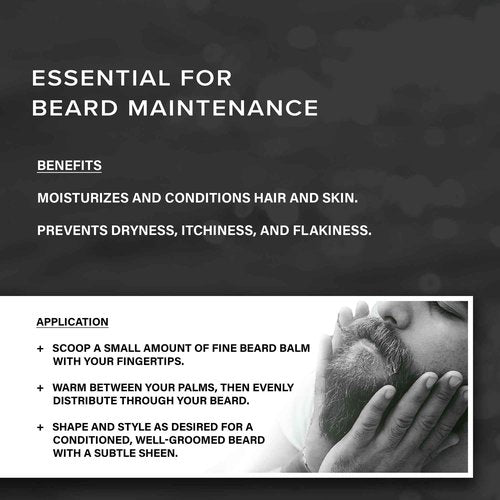 Copper Johns Beard Balm for Men –Strong Hold & Conditioning with Shea Butter, Jojoba Oil & Sea Minerals – Tames, Styles & Softens Beard –The Hunt-Unscented, 2oz