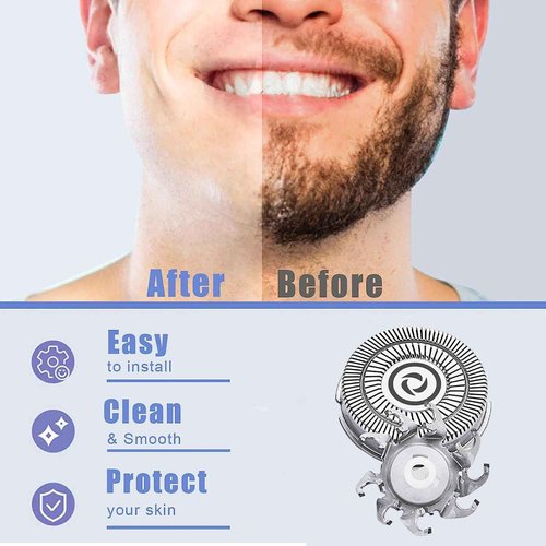 Shaver Replacement Blades compatible with Skul Shaver Pitbull Gold PRO Shaver Replacement Blade,Shaver Replacement Heads for Pitbull Platinum Pro Shaver (3Set(12blades))