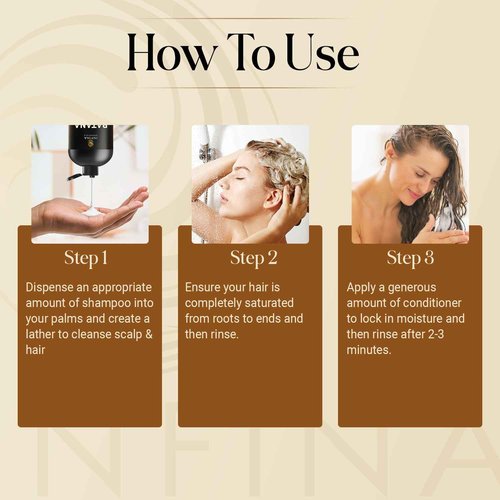 INFINA ESSENTIALS Batana Oil Shampoo and Conditioner Set | 16 fl oz Each | with Biotin & Tea Tree | Moisturizing, Strengthening & Nourishing Formula | Promotes Hair Growth and Thickness