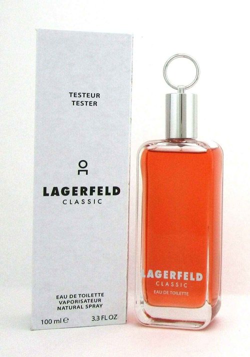 LAGERFELD Classic Men Tester with Cap 3.3 Natural Spray, 0.8 Pound