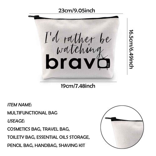 WCGXKO TV Show Inspired Zipper Makeup Bag Travel Bag for Mom Sister Best Friend Wife Aunt (bra)