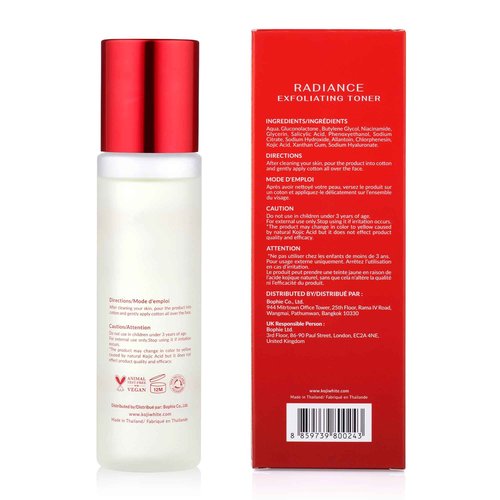 Koji White Exfoliating Toner for Face with 5% PHA BHA Toner, 2% Niacinamide, Kojic Acid & Hyaluronic Acid | Hydrating & Soothing Facial Toner | Unscented, Sensitive, Vegan, 150ml (5.07 Fl Oz)