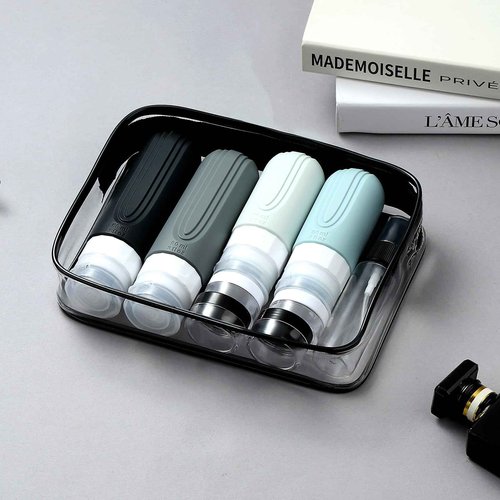 Mrsdry 16 Pack Travel Bottles - Silicone Toiletries Containers, Leak Proof Refillable Shampoo & Conditioner Essentials