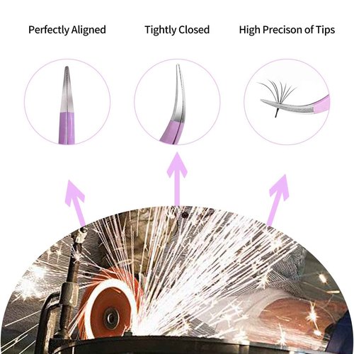 VEYES INC High Precision Eyelash Extension Tweezers Volume J45 Lash Tweezers For Professional Eyelash Extension Tool