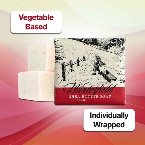 Greenwich Bay Mini Botanical Soap Bars – 12 Pack 1.9 oz Each – Individually Wrapped Guest Soaps for Airbnb, Spa, Travel, Bath – Travel Size Bar Soap Set, Winterfield