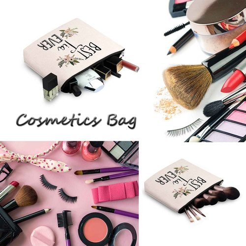 WCGXKO Best Tia Ever Tia Gift Auntie Gift Zipper Makeup Bags Travel Waterproof Toiletry Bag Accessories (BEST Tia)