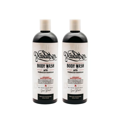 DandyMen Hydrating Bodywash for Men – 16oz (2-pack, Tobacco Vanilla)