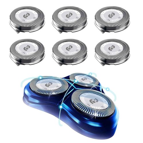 HQ8 Replacement Heads Compatible with Philips Norelco Aquatec Shaver, Blades for PT720 AT880 AT810, 8 Series 6-pc Pack