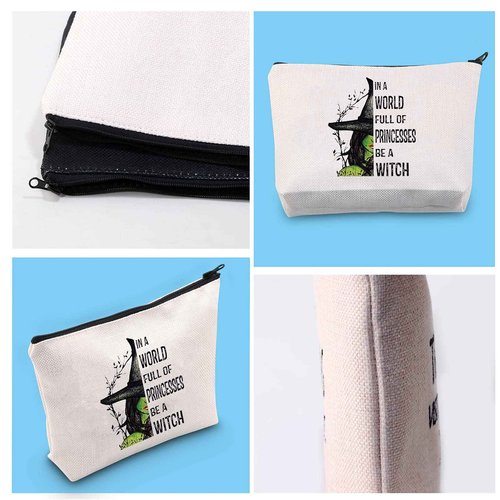 GJTIM Wicca Witchcraft Gift Witch Travel Makeup Bag - 'Be A Witch' Zipper Bag