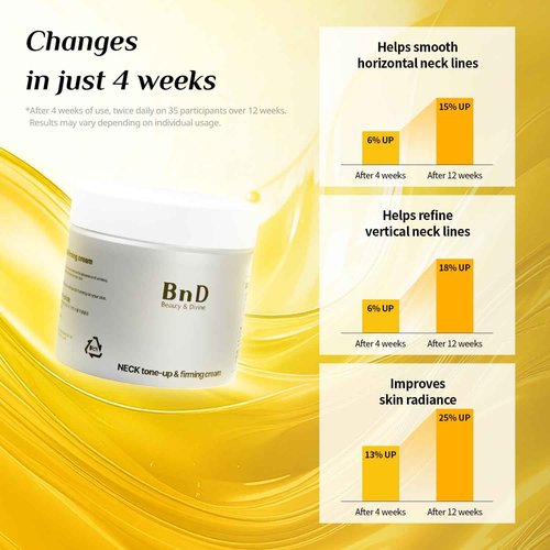 BnD Neck tone-up&firming Cream 1.76oz Neck cream Neck care Tone-up Firming Moisturizing Hypoallergenic Non-greasy Korean beauty