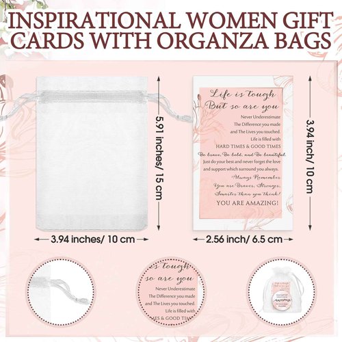 Geetery 12 Sets Christmas Inspirational Compact Mirror Gifts for Women Bulk Reminder Sisterhood Double Sided Folding Thank You Gifts for Employee Coworker Volunteer Team Worker Staff (Pink Marble)