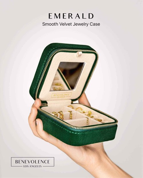 Benevolence LA Emerald Travel Jewelry Box & Large Toiletry Bag, Featured in Oprah's Favorite Things | Gifts For Her